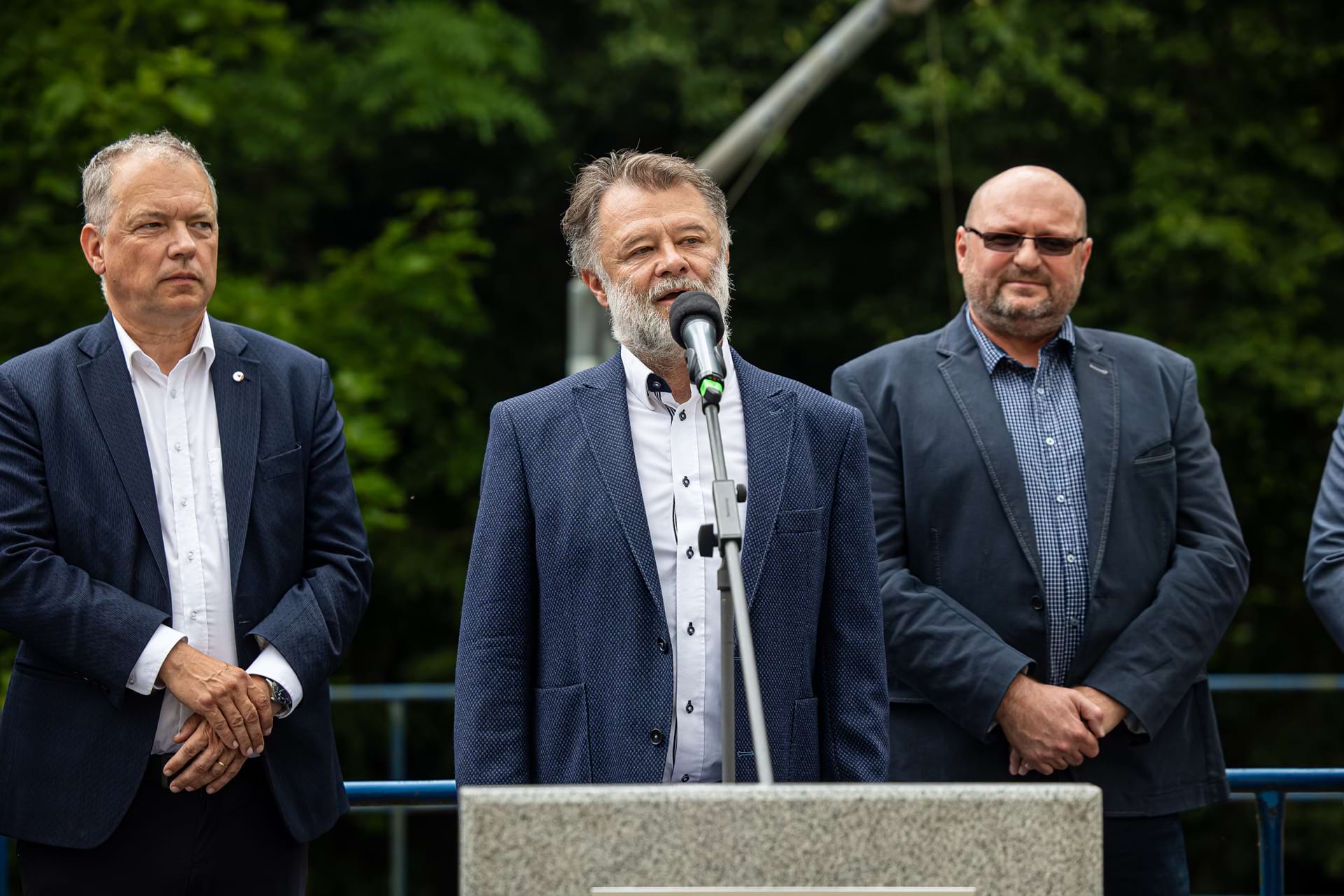 Úpravna vody Seč - základní kámen