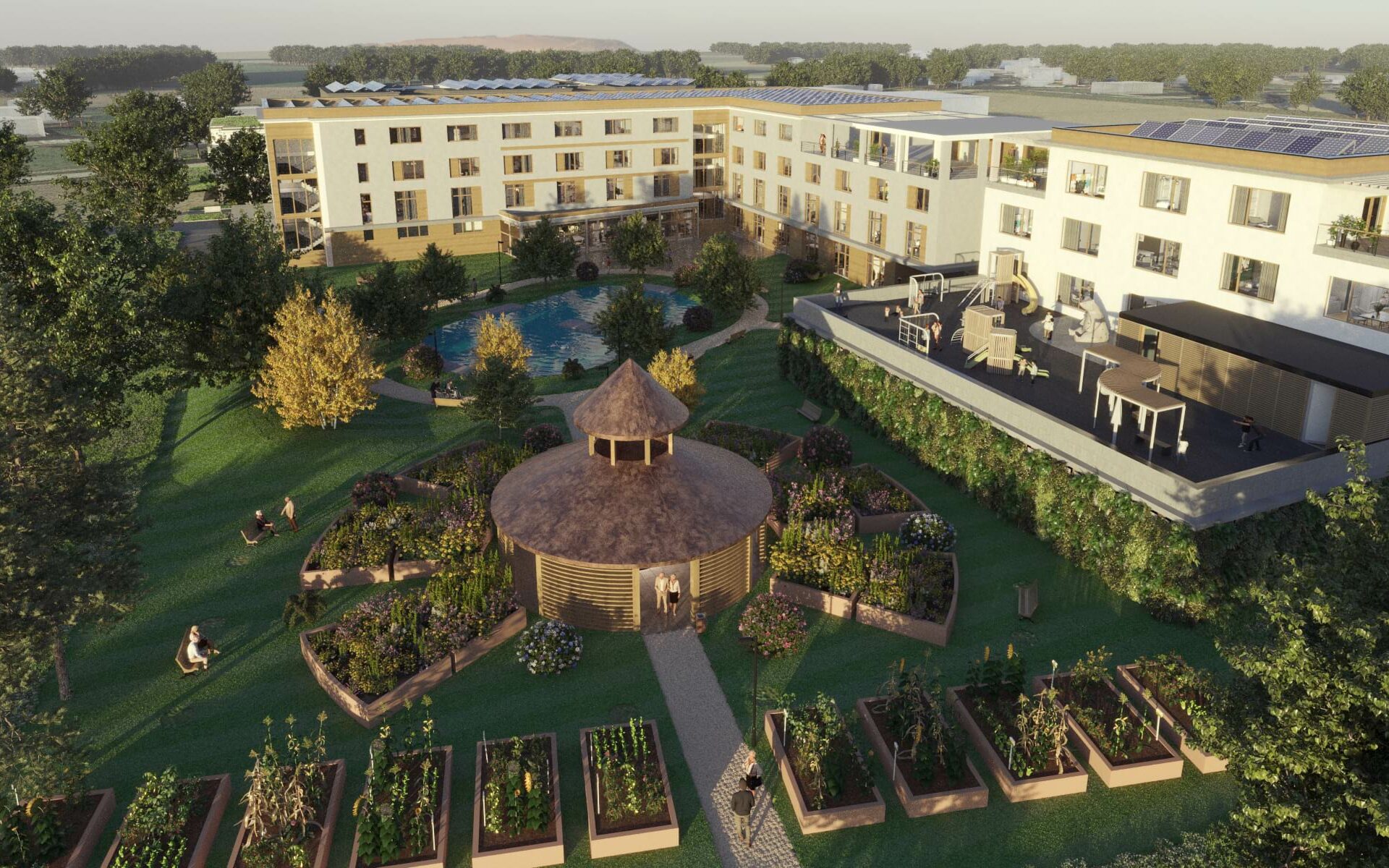 IGF Care Centre Třeboň - vizualizace