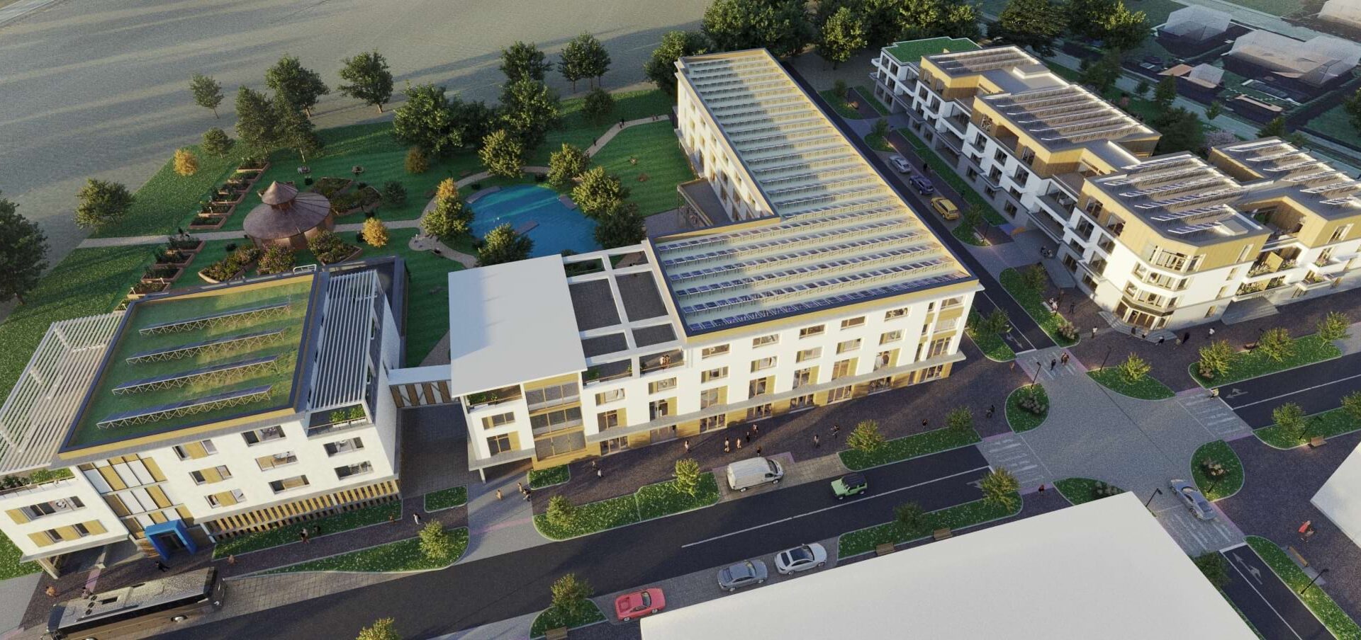 IGF Care Centre Třeboň - vizualizace