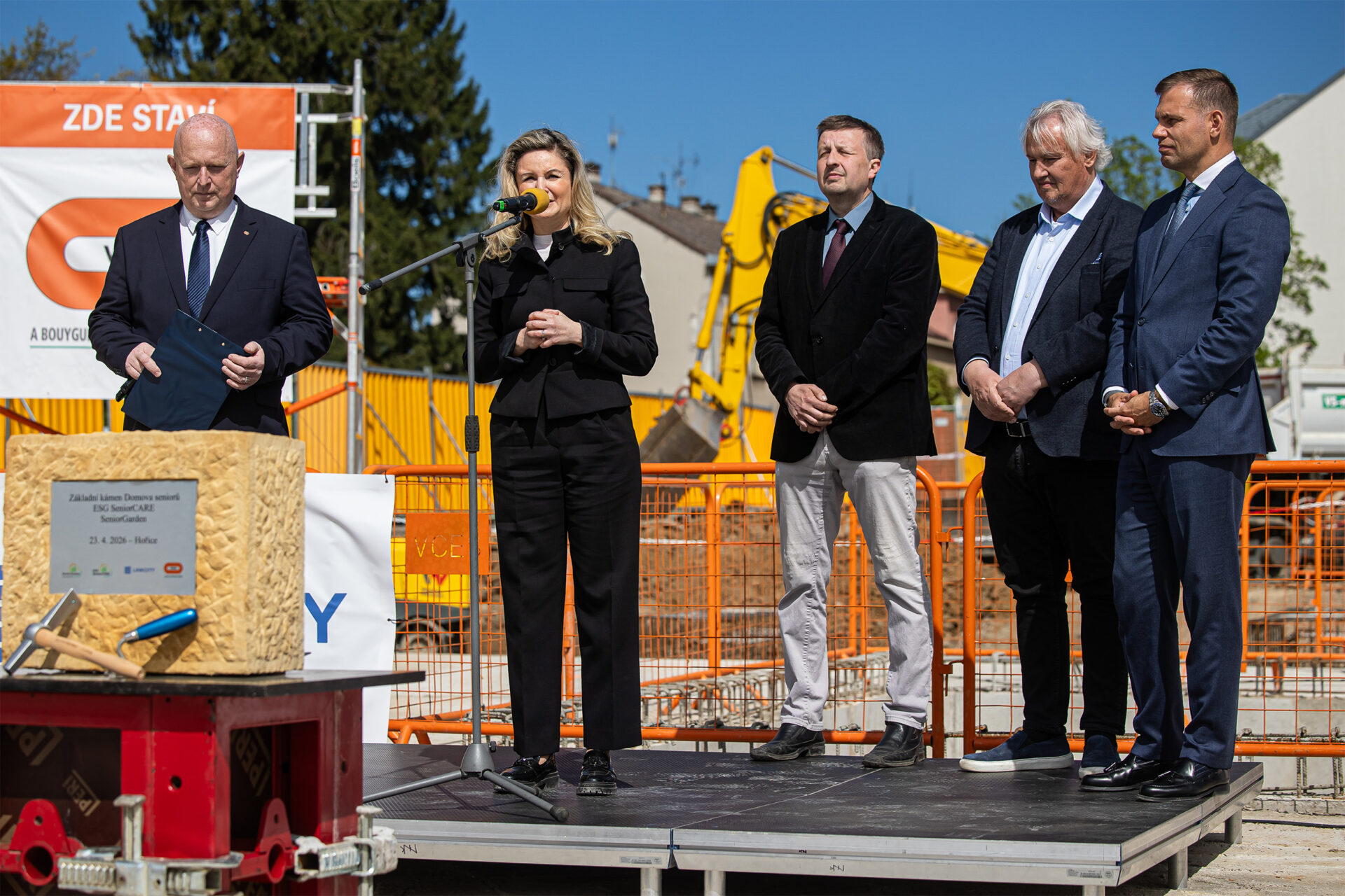 SeniorCare Hořice - základní kámen