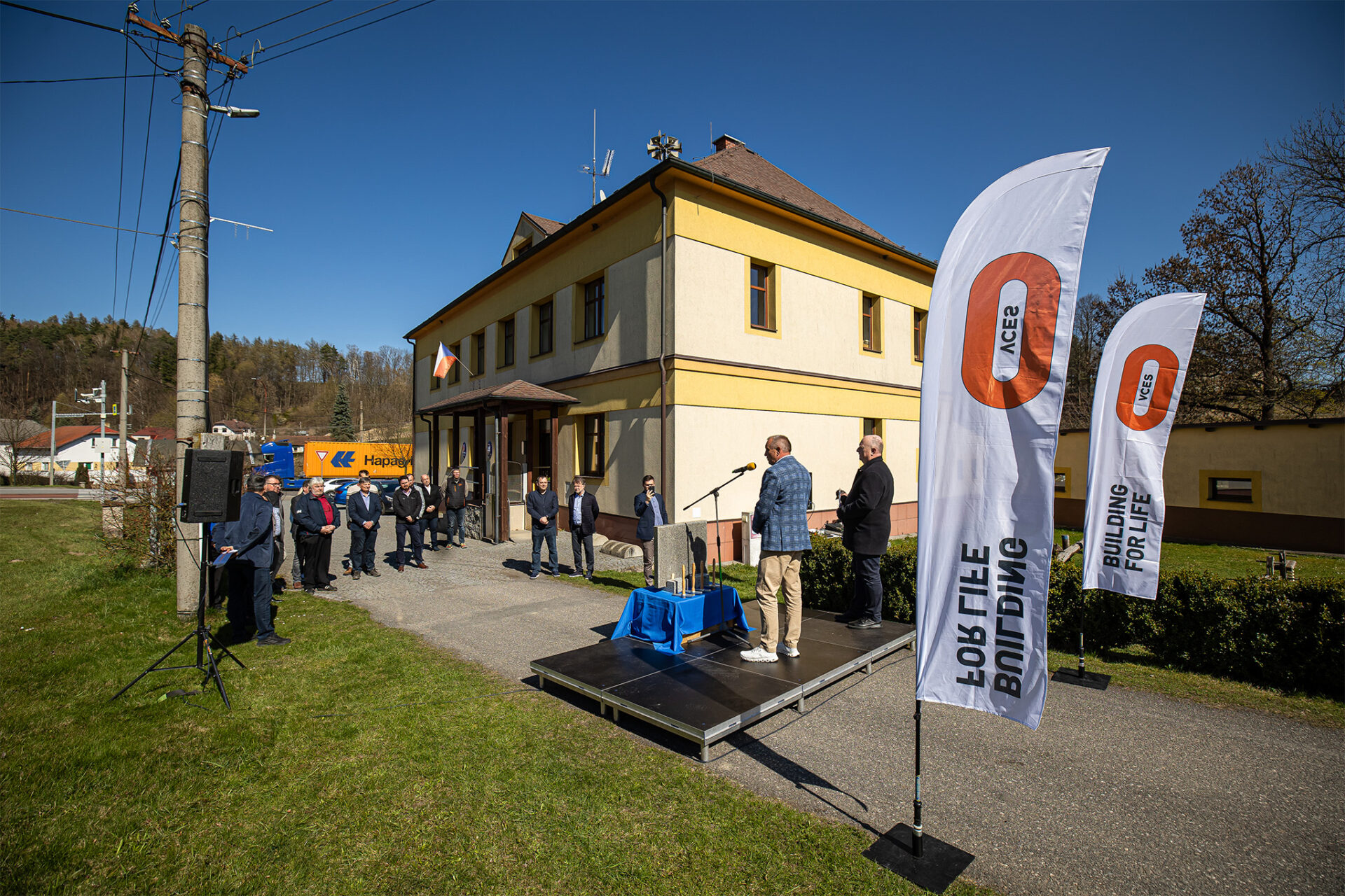 Kanalizace a ČOV Třebovice - základní kámen